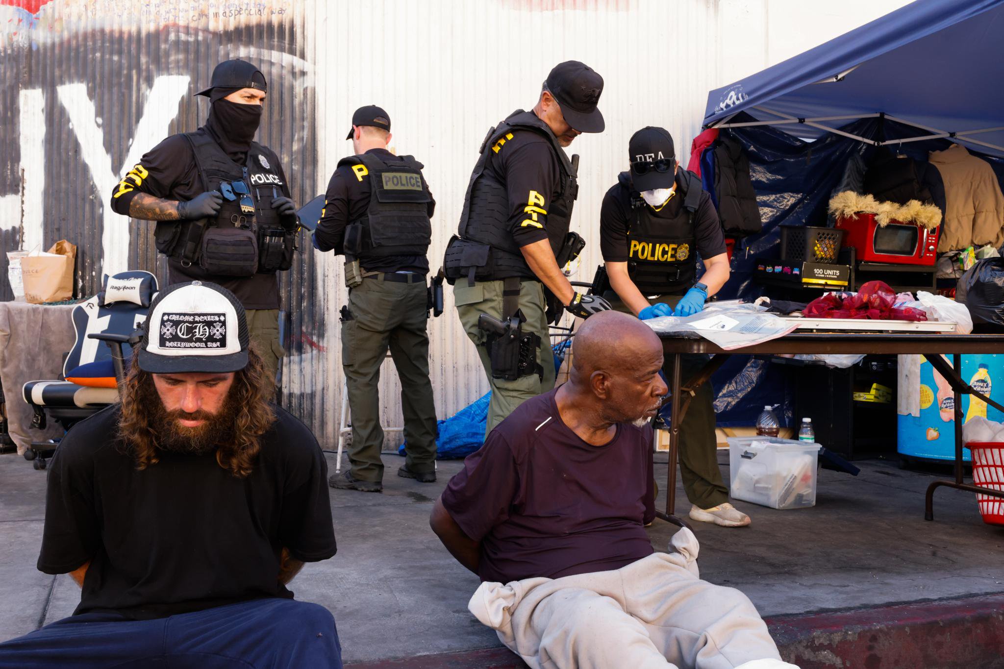 Lefty LA councilmember cries foul over reports Skid Row drug takedown blocking homeless from their tents