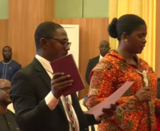 Mahama Swears In Afi Agbenyo, Kwaku Asamoah as EC Deputy Commissioners, Stirs Massive Debate Online