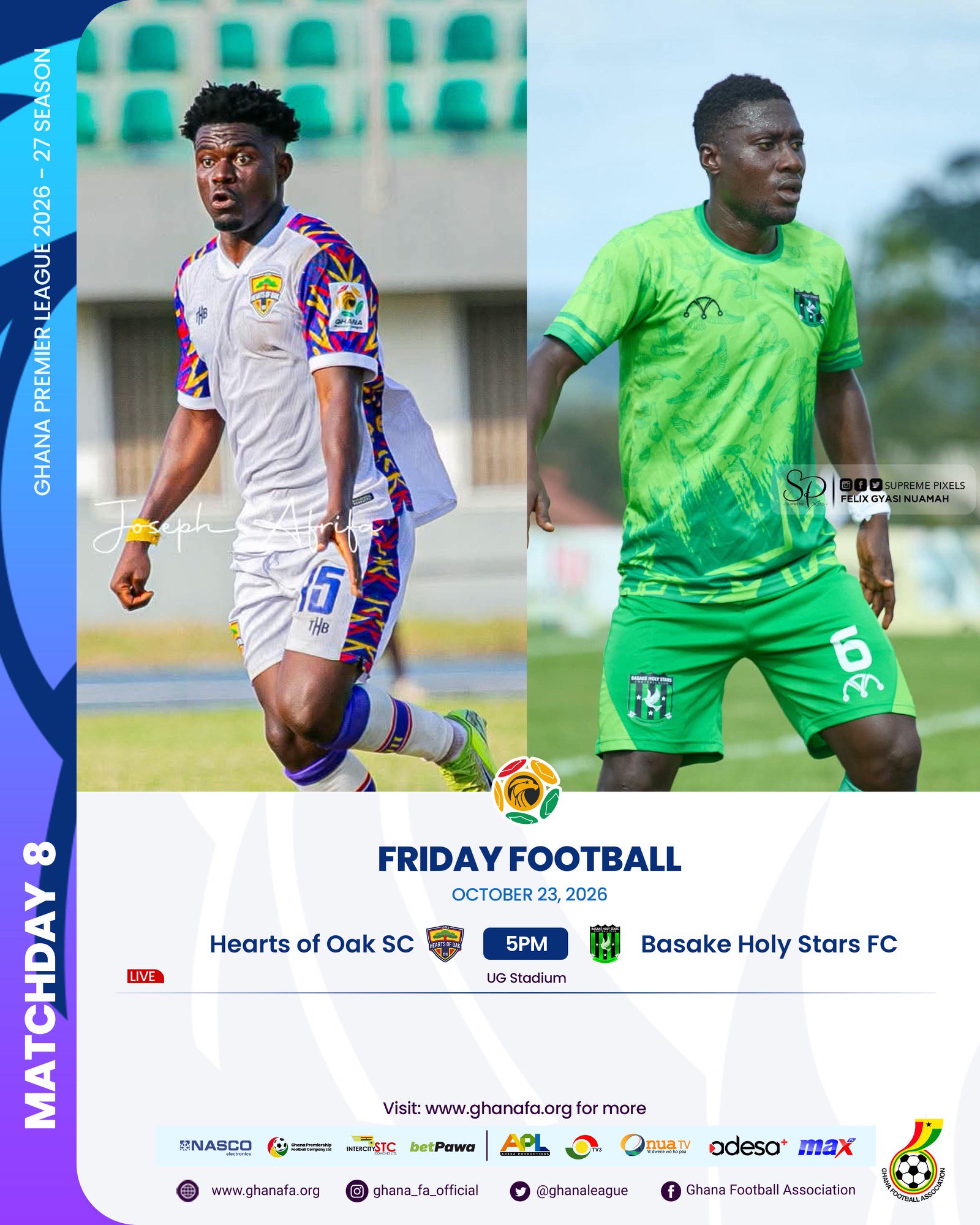 2026/27 Ghana Premier League: Week 8 Match Preview – Hearts of Oak vs Basake Holy Stars