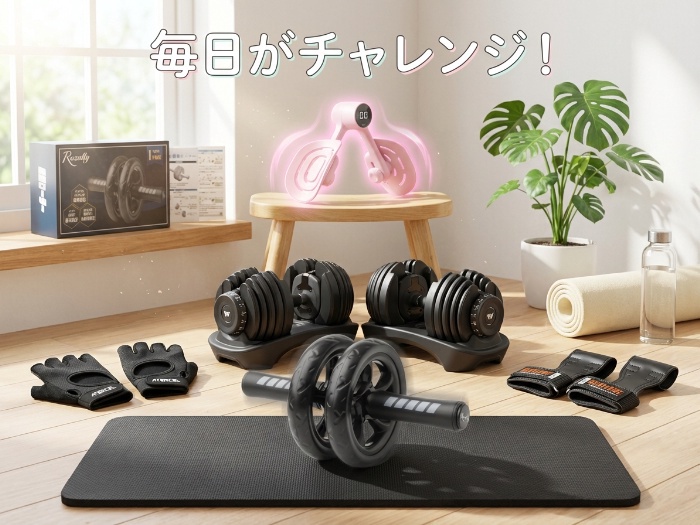 家トレアイテムで手軽にフィットネスを始めよう！