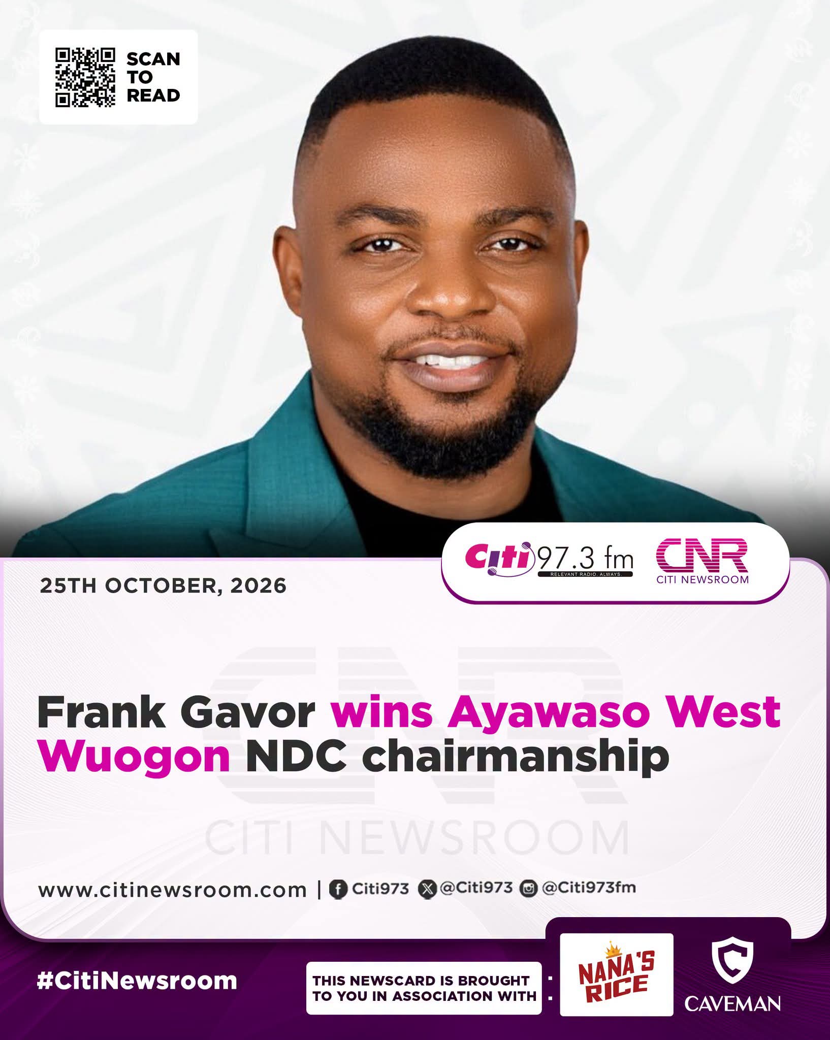 Frank Gavor Elected NDC Chairman in Ayawaso West Wuogon With 647 Votes
