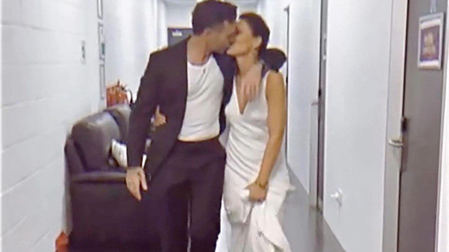 Emma Willis snogs husband Matt backstage at Strictly as she breaks silence on first live show