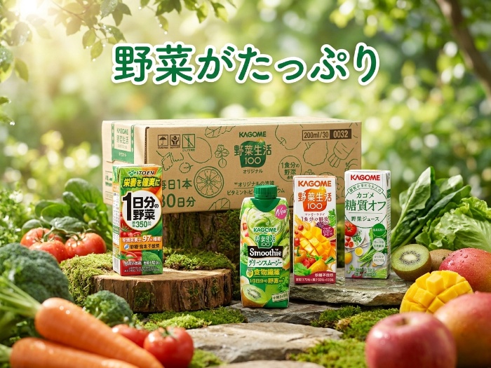 バランス重視！おすすめ野菜ジュース飲み比べ