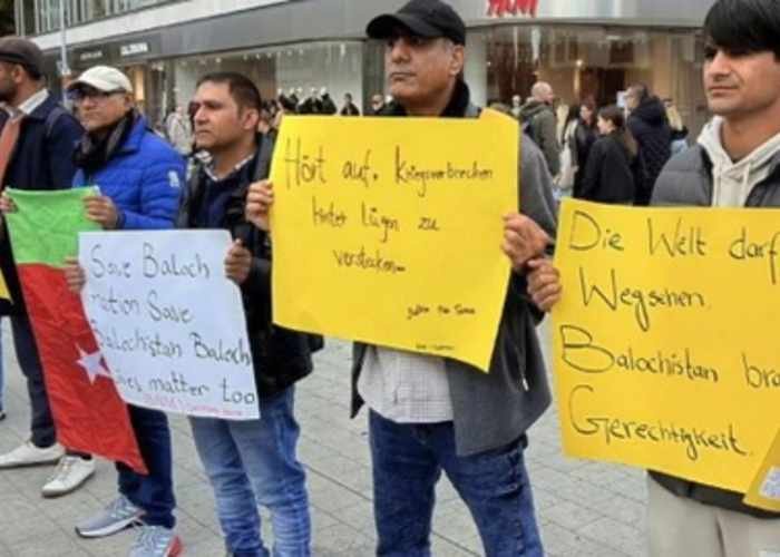 Baloch National Movement Holds Protest in Germany, Raises Allegations of Rights Abuses in Balochistan