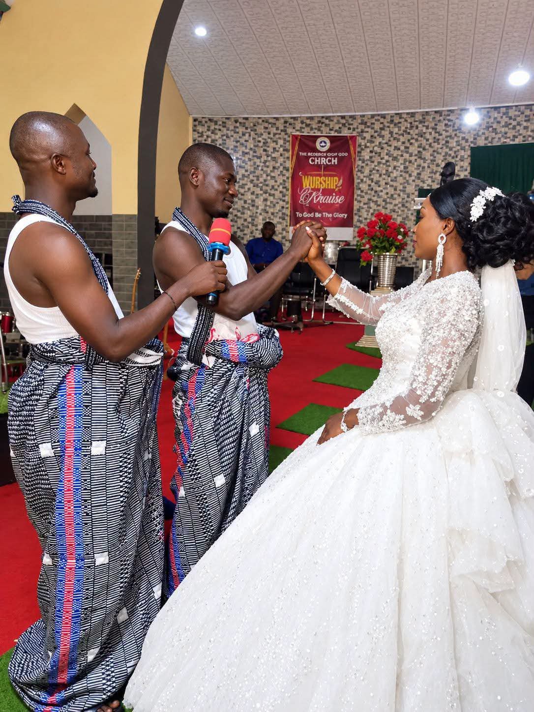Groom wears traditional Jukun attire for his church wedding in Taraba