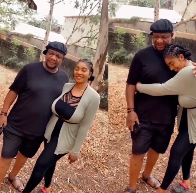 Actor Alex Usifo Seen In Video With Daughter Amaka