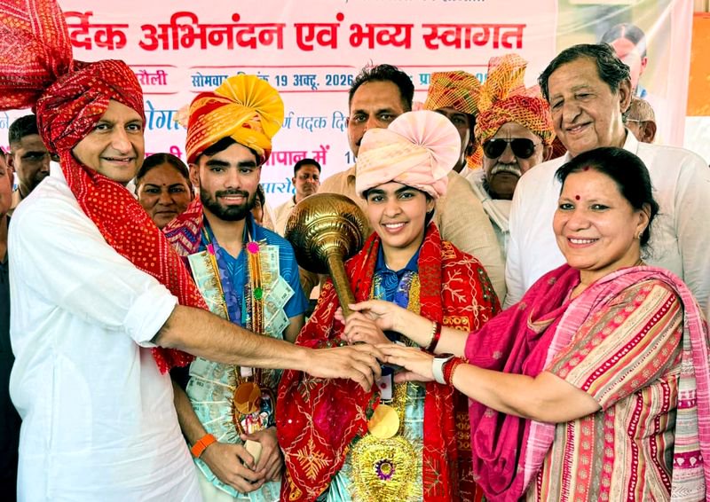 Asian gold medallists honoured in Jhajjar
