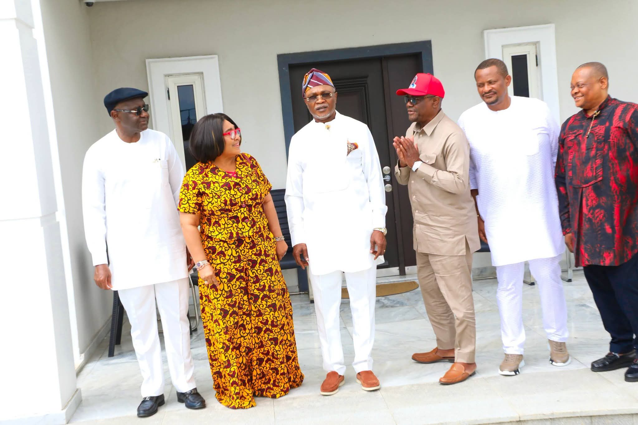 Nyesom Wike Receives Nollywood Actress Hilda Dokubo in Port Harcourt [Photos]