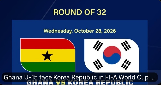 Ghana U-15 Boys Face Korea Republic in High-Stakes Knockout Clash