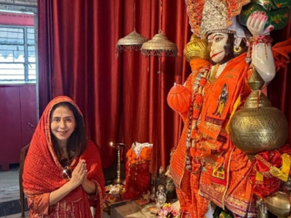 Urmila Matondkar visits Sanjivani Hanuman temple: Peace that you feel here is unmissable