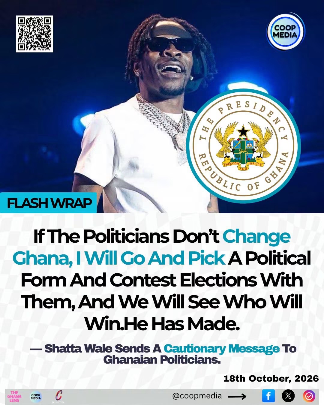If The Politicians Don’t Change Ghana I Will Pick A Political Form And Contest For Election ByShatta