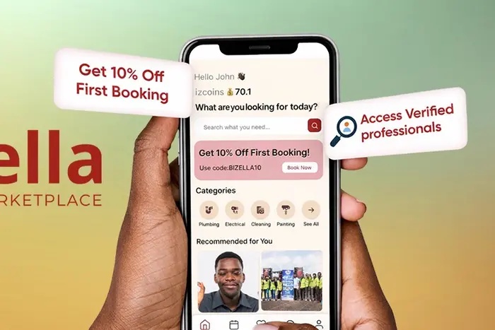 Bizella connects customers with vetted professionals for everyday services