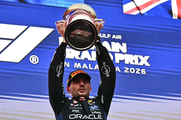 Red Bull’s Verstappen wins rain-delayed Bahrain GP F1 race in Sepang