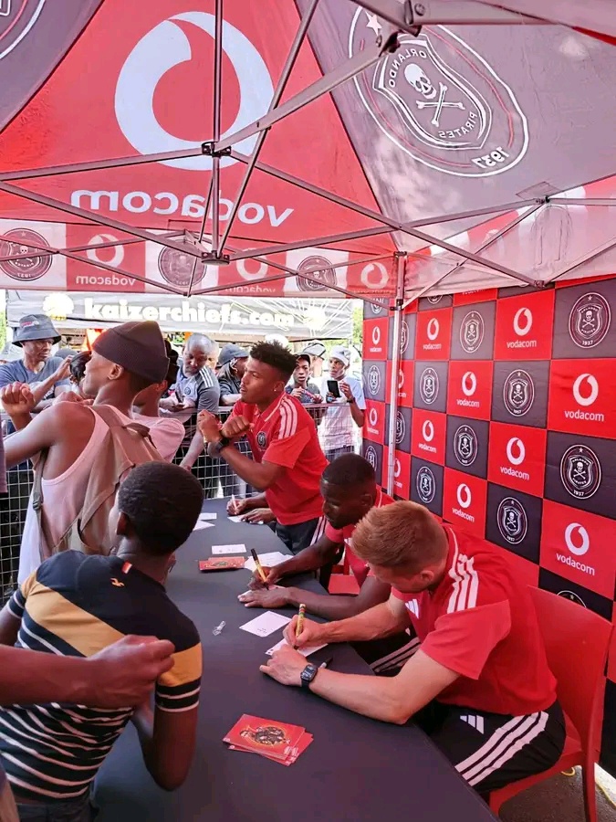 Five Pirates Stars Spotted at Vodacom Fan Activation Ahead of Soweto Derby
