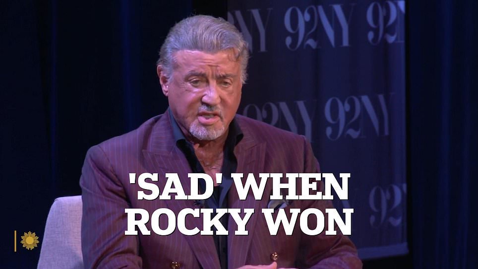 Sylvester Stallone felt unloved when collecting his Rocky Oscar
