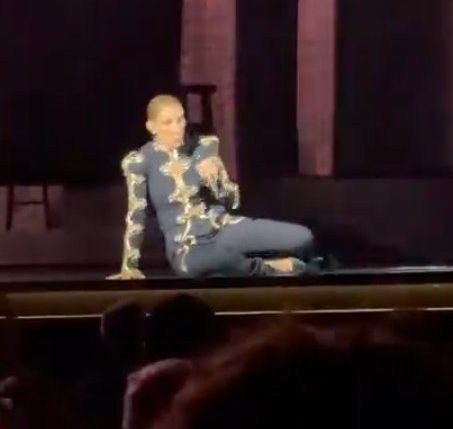 Celine Dion suffers fall on stage in terrifying moment during comeback show