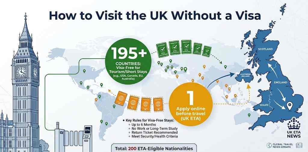 How to Visit the UK Without a Visa: Eligibility, Cost and Application Process