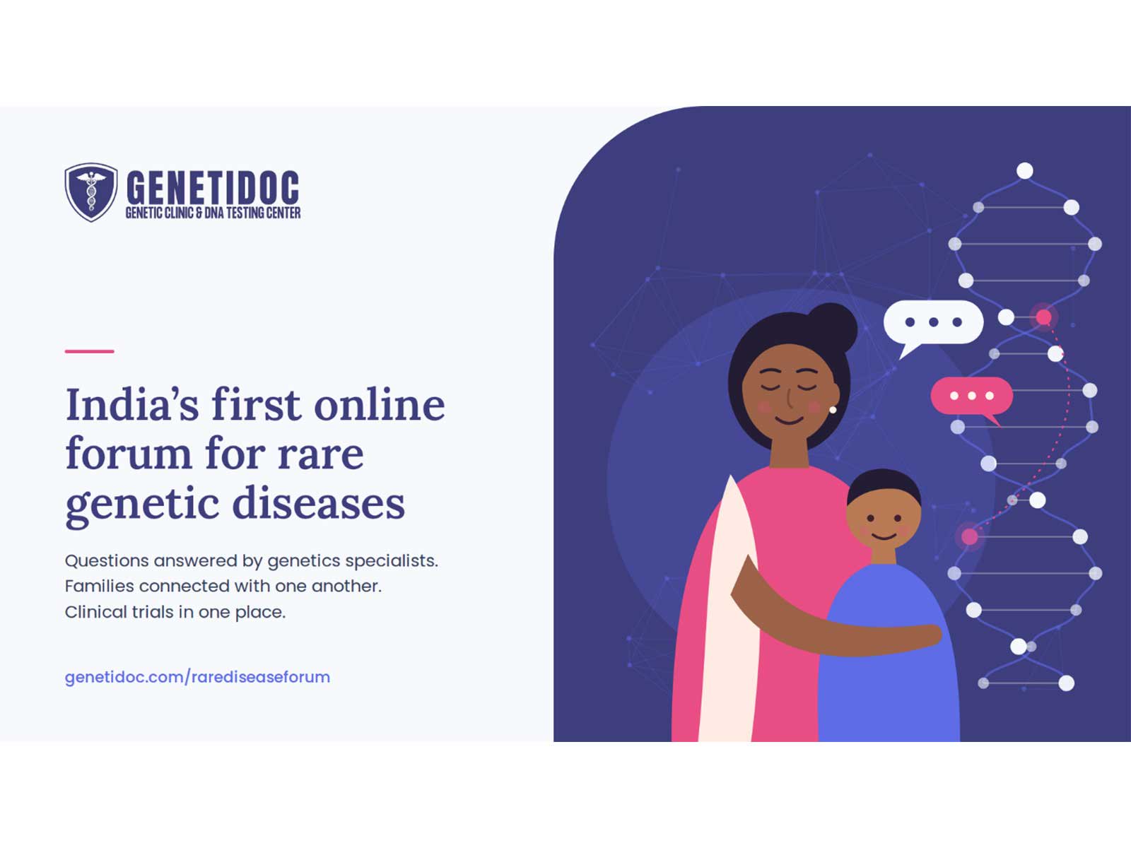 Genetidoc Launches India’s First Online Forum for Rare Genetic Diseases