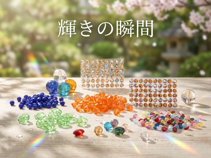 手作りアクセサリーに欠かせない、魅力的なビーズコレクション