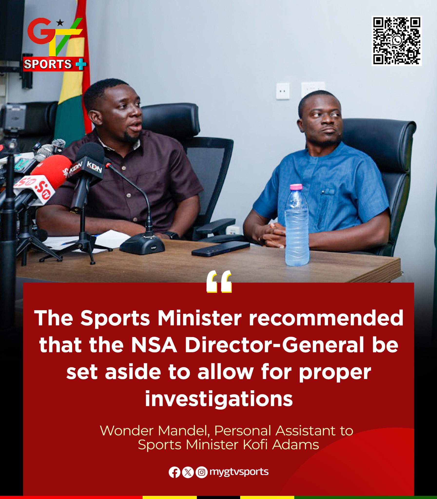 Tension as Sports Minister Demands Immediate Ouster of Powerful NSA Director-General