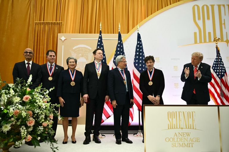 Trump gives top US science awards to Elon Musk and other tech executives