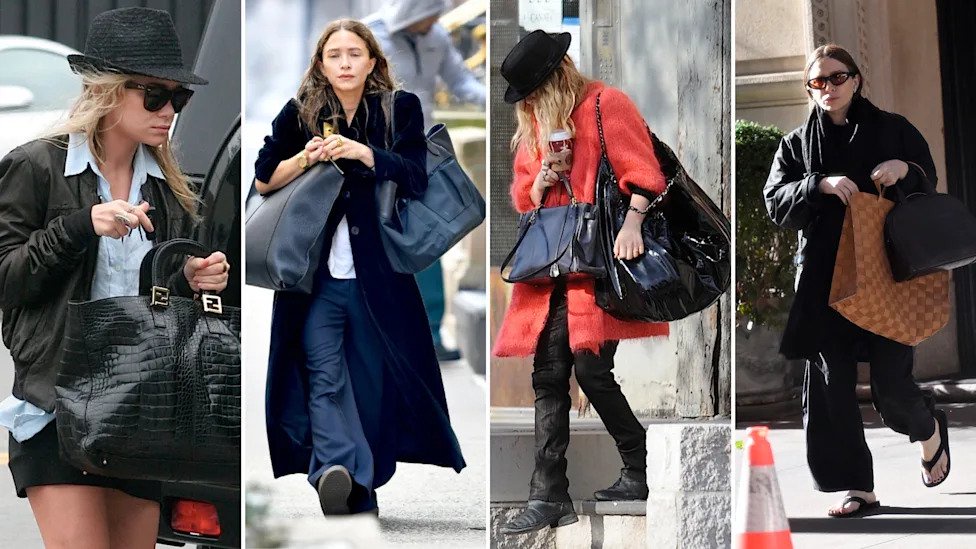 Mary-Kate & Ashley are proof that the oversized tote bag is still a wardrobe staple