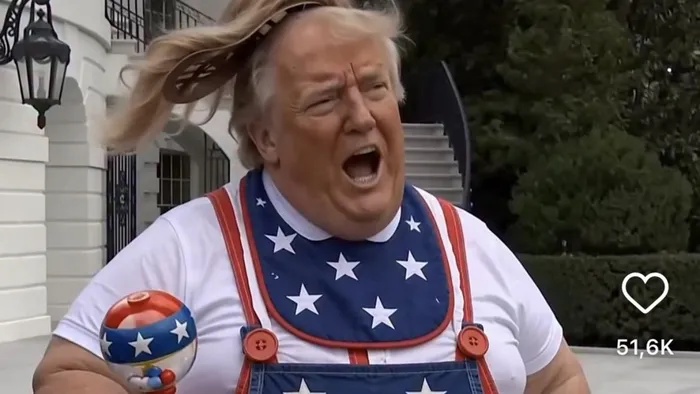 ‘Whining baby’ Donald Trump gets viral AI treatment after Navi Pillay tantrum