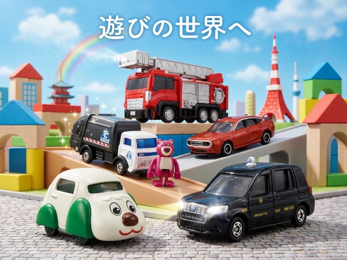 お子様の夢をかなえるトミカミニカー！