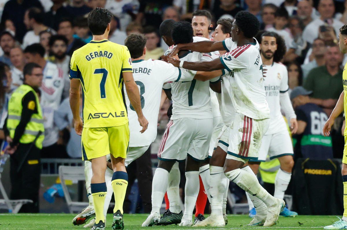 Real Madrid edge Villarreal, Vinicius sent off for hair pull