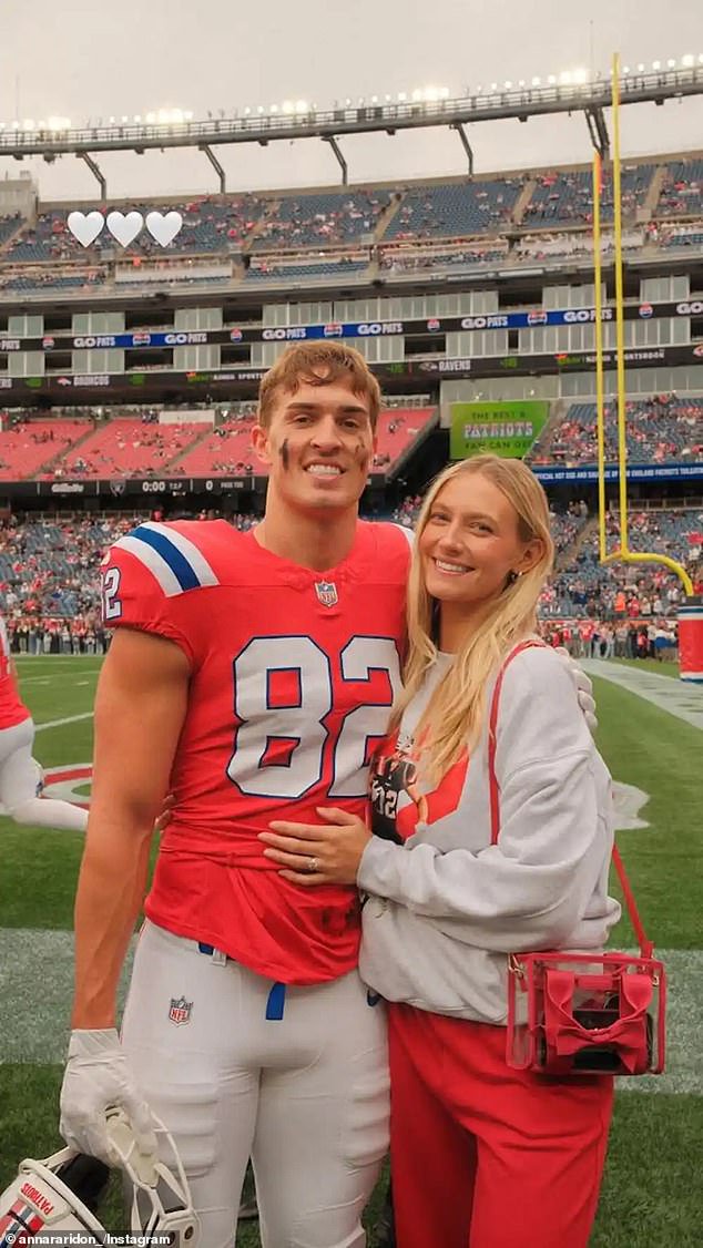 New England Patriots star’s wife makes supportive sideline appearance less than two weeks after announcing tragic loss of newborn son