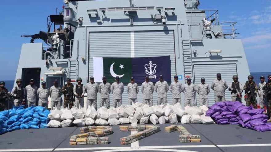Pakistan Navy seizes narcotics worth 96 million dollars in Arabian Sea operations: ISPR