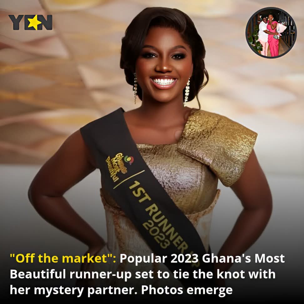 Popular 2023 Ghana’s Most Beautiful Runner-Up Sparks Excitement After Getting Engaged to Her Partner