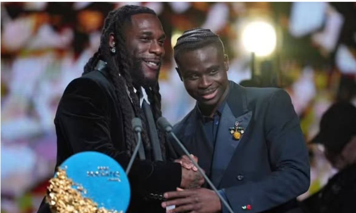 Burna Boy makes history as first Nigerian to present award at Ballon d’Or ceremony