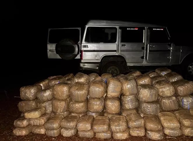 Excise Officials Seize 365 Kg Ganja worth Rs. 1.82 Cr in Khammam