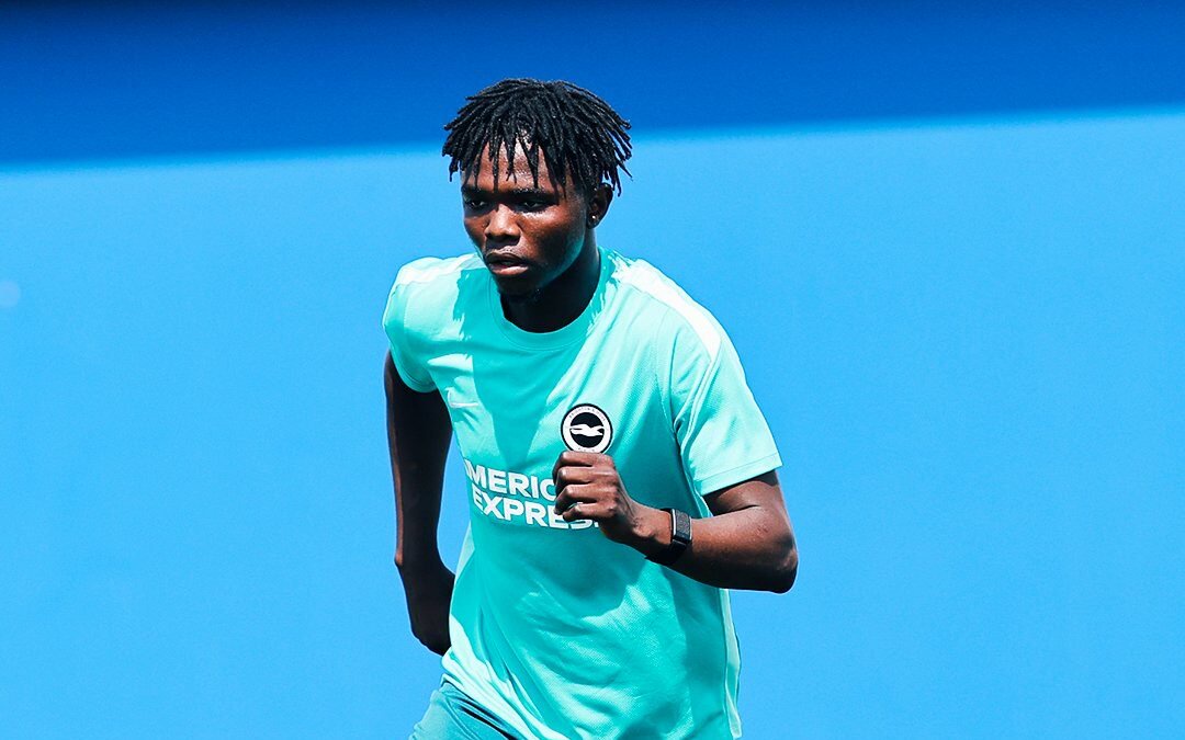 Zadok Yohanna returns to Brighton training ahead of Manchester City clash