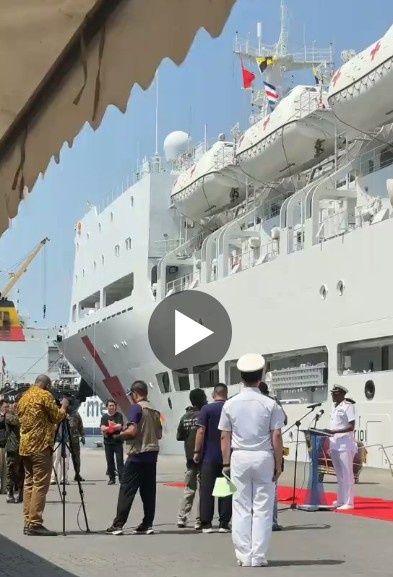 Chinese Hospital Ship Arrives in Ghana With Seven-Day Free Medical Mission