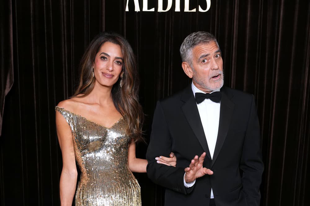 Amal Clooney shines in gold as Hollywood stars gather for the Albie Awards