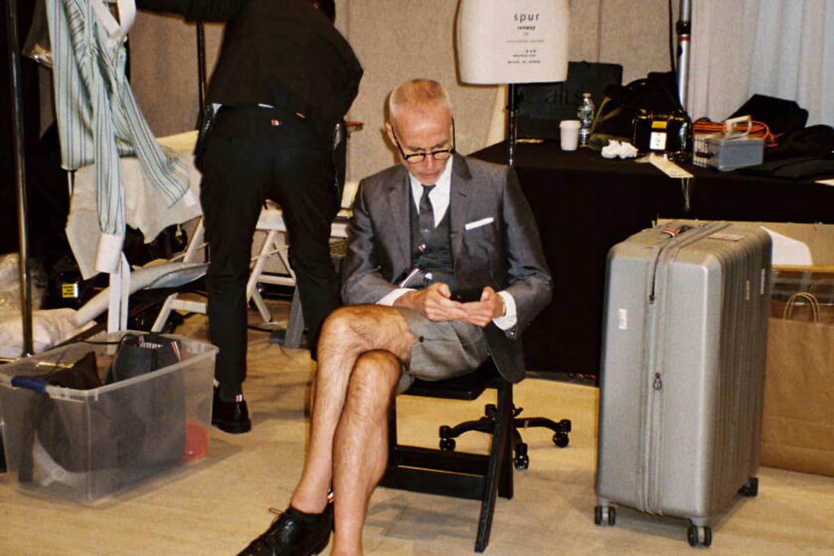 An interview with designer Thom Browne, who is never out of uniform