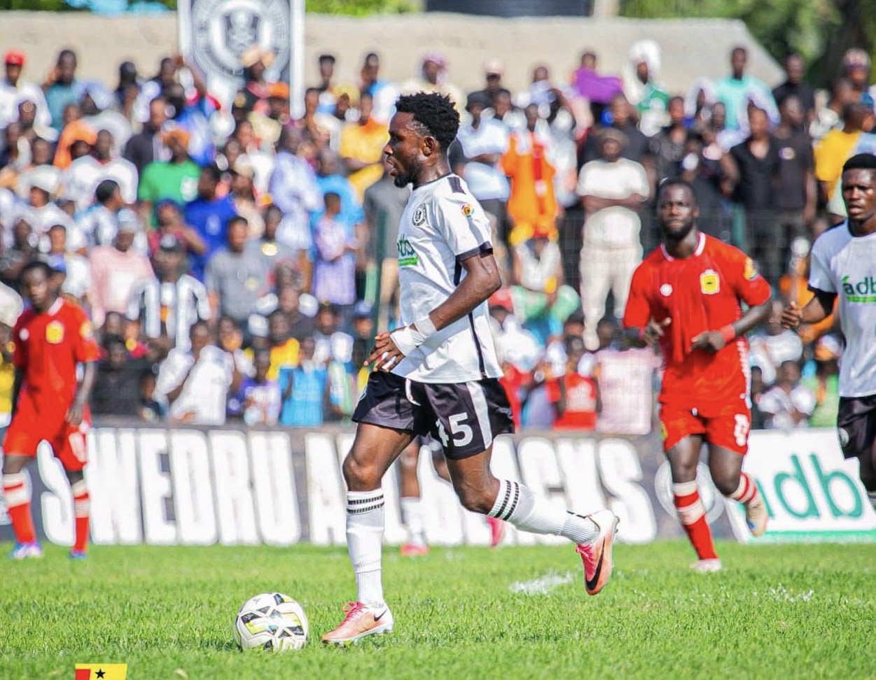 2026/27 Ghana Premier League Match Report: Eric Adarkwa’s late penalty hands All Blacks vital win over Kotoko in Swedru