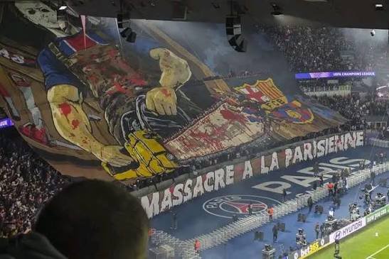 Barcelona Report PSG To UEFA Over Tifo Allegedly Promoting ‘Violence’