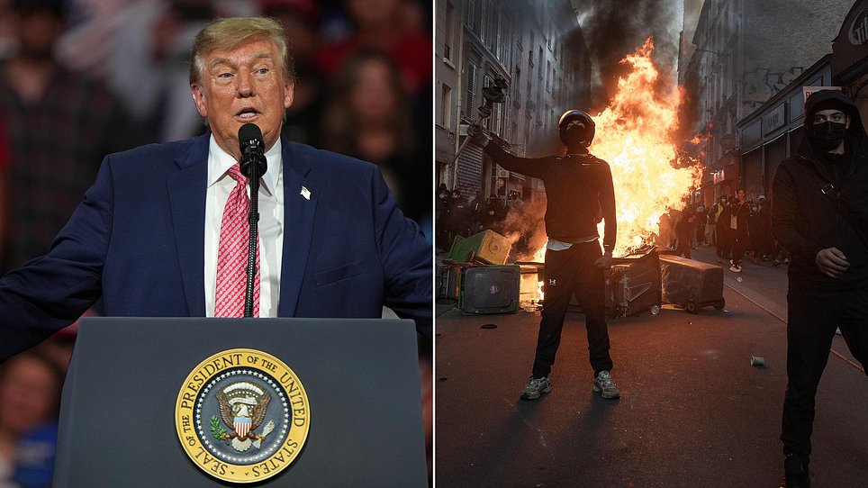Trump makes promise to Americans while France comes under siege