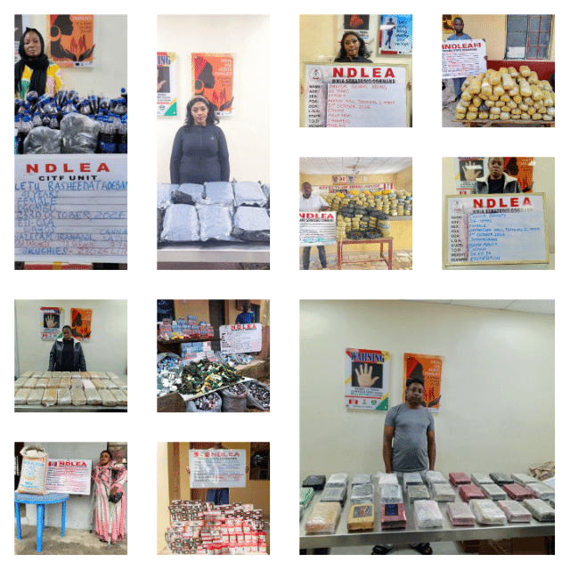 NDLEA Arrests South African Woman With 36.65kg Cocaine, US-Based Grandma With Cannabis