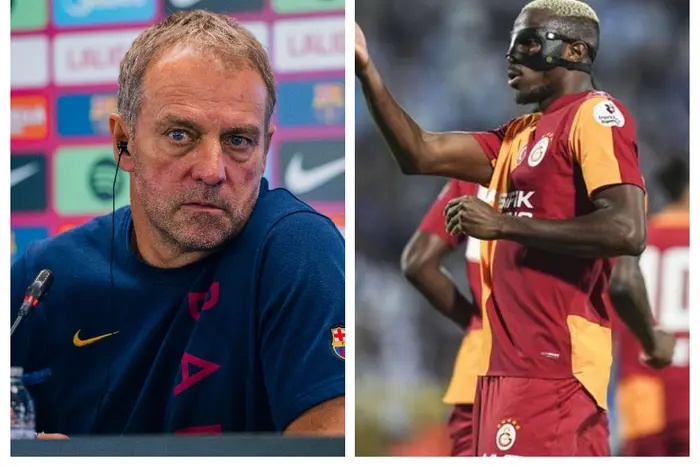 ‘He is a fantastic striker’ — Flick prepares Barcelona for Osimhen test