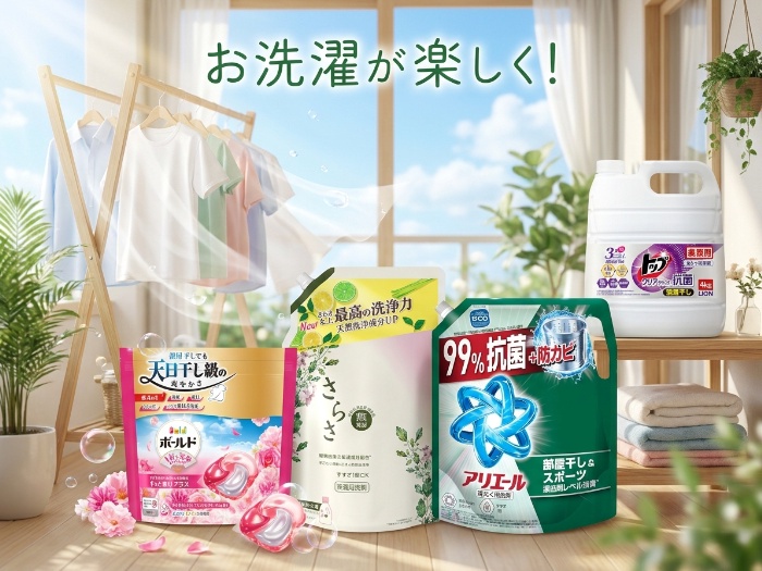 選りすぐり！洗濯洗剤のおすすめラインアップ