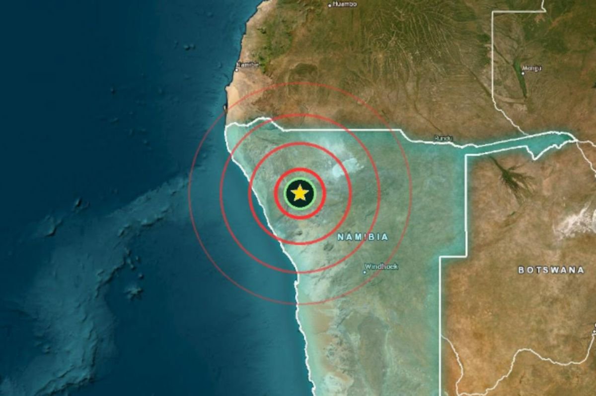 Earthquake strikes Namibia