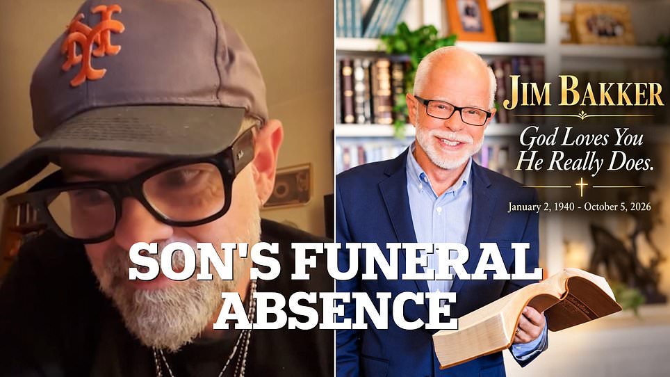 Televangelist Jim Bakker’s son gives explanation for skipping funeral