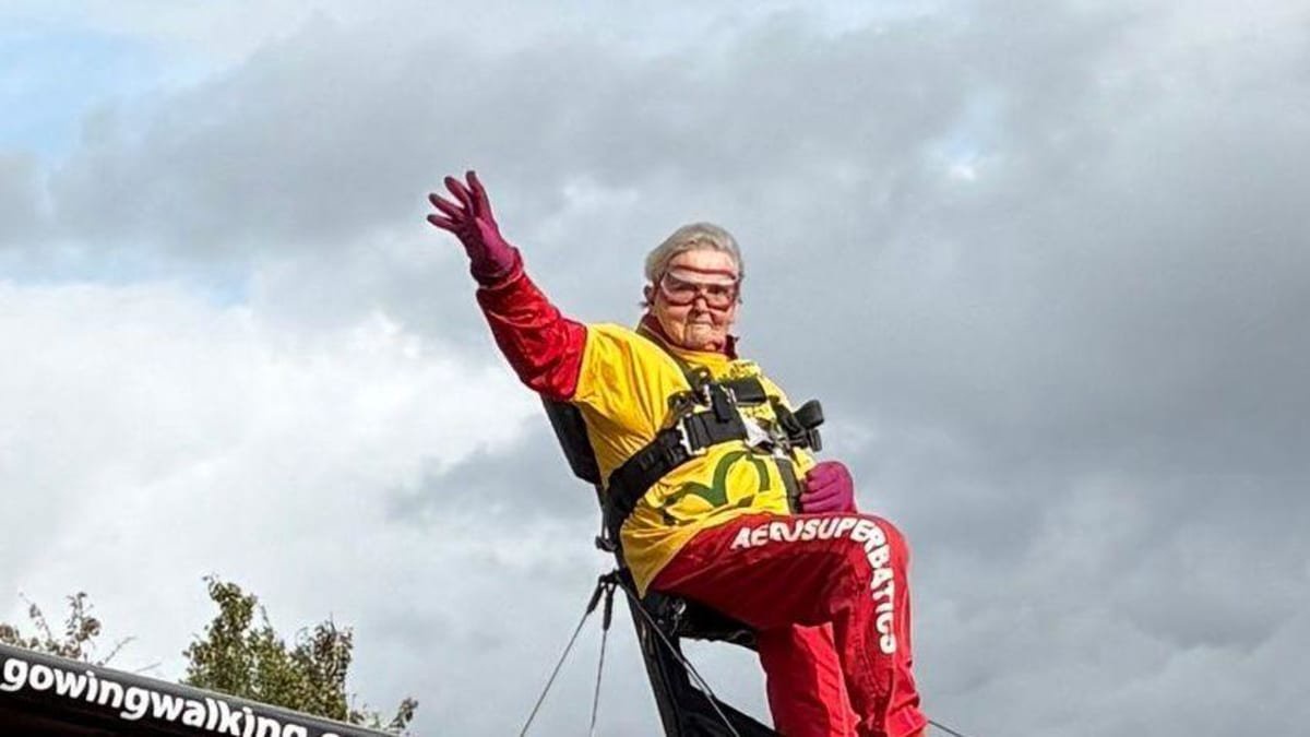 Woman, 99, becomes world’s oldest wing walker