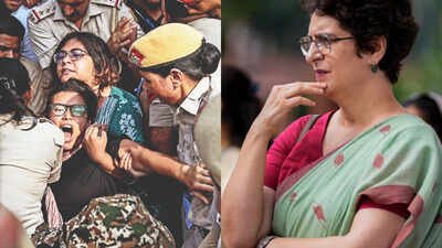 ‘Police whose job is to provide security is making women feel threatened’: Priyanka Gandhi on Jantar Mantar incident