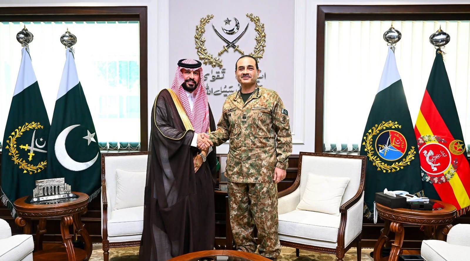 Saudi Ambassador meets Field Marshal Asim Munir to discuss defence cooperation, regional security