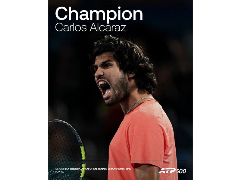 Carlos Alcaraz defends Japan Open title, beats Jiri Lehecka in final